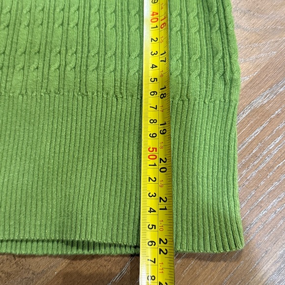 Tommy Hilfiger Green V-Neck Sweater - Picture 7 of 11